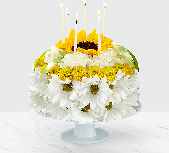 Birthday Smiles Floral Cake