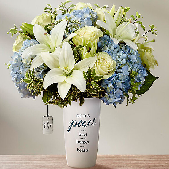 DaySpring&amp;reg; In God&amp;#39;s Care&amp;trade; Bouquet - Blue &amp; White