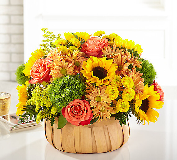 Harvest Sunflower Basket